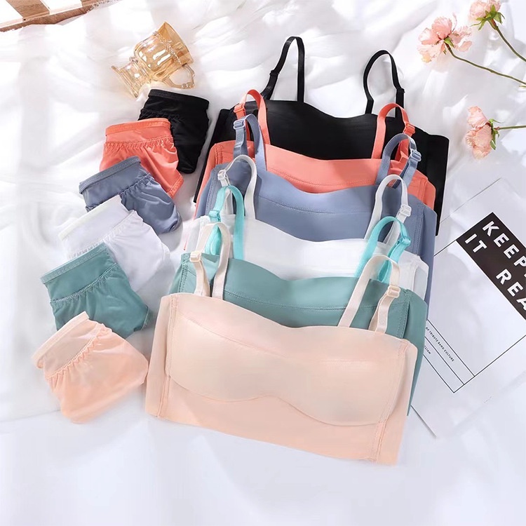 Áo Lót Nâng Ngực Không Dây Không Đường May Thời Trang Mùa Hè Cho Nữ
