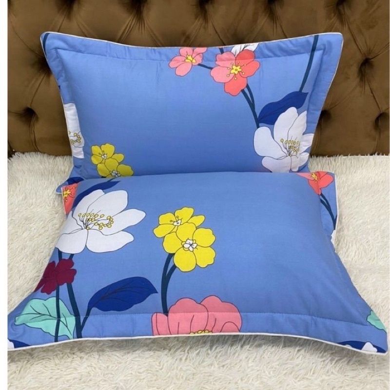 Đôi vỏ gối, áo gối Cotton 100% , có lót bông, size 50x70cm vừa ruôt cỡ 45x65cm