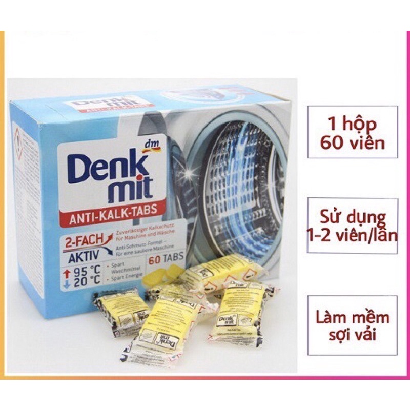 Viên tẩy lồng giặt Denkmit HÀNG CHUẨN ĐỨC