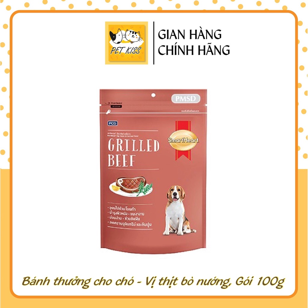 Bánh thưởng chăm sóc răng miệng cho chó Smartheart, Gói 100g