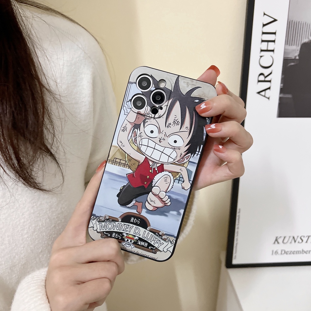 Ốp Điện Thoại Mềm Hình One Piece Luffy Cho iPhone 5 6 6S 7 8 SE 2020 X XS XR XsMax 1112 13 Pro 11 12 13 Pro Max