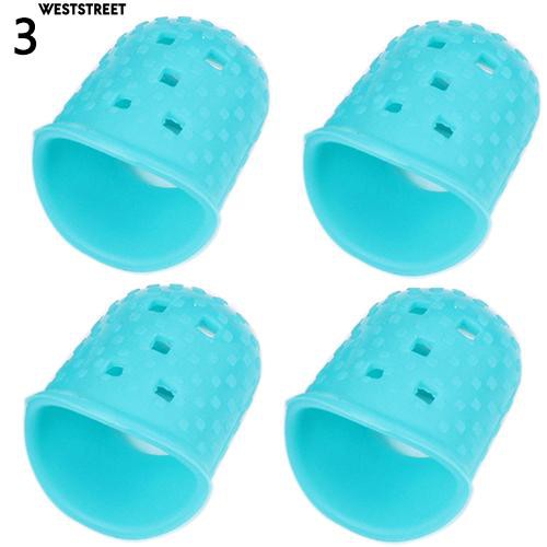 Set 4 đầu bọc bảo vệ đầu ngón tay bằng silicon khi chơi đàn guitar