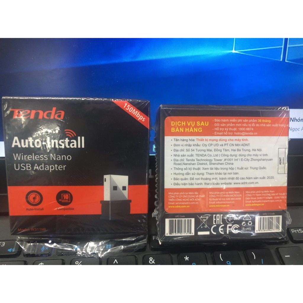 USB thu Wifi Tenda W311Mi Mini (Không anten, 150Mbps). Hàng Chính Hãng | BigBuy360 - bigbuy360.vn