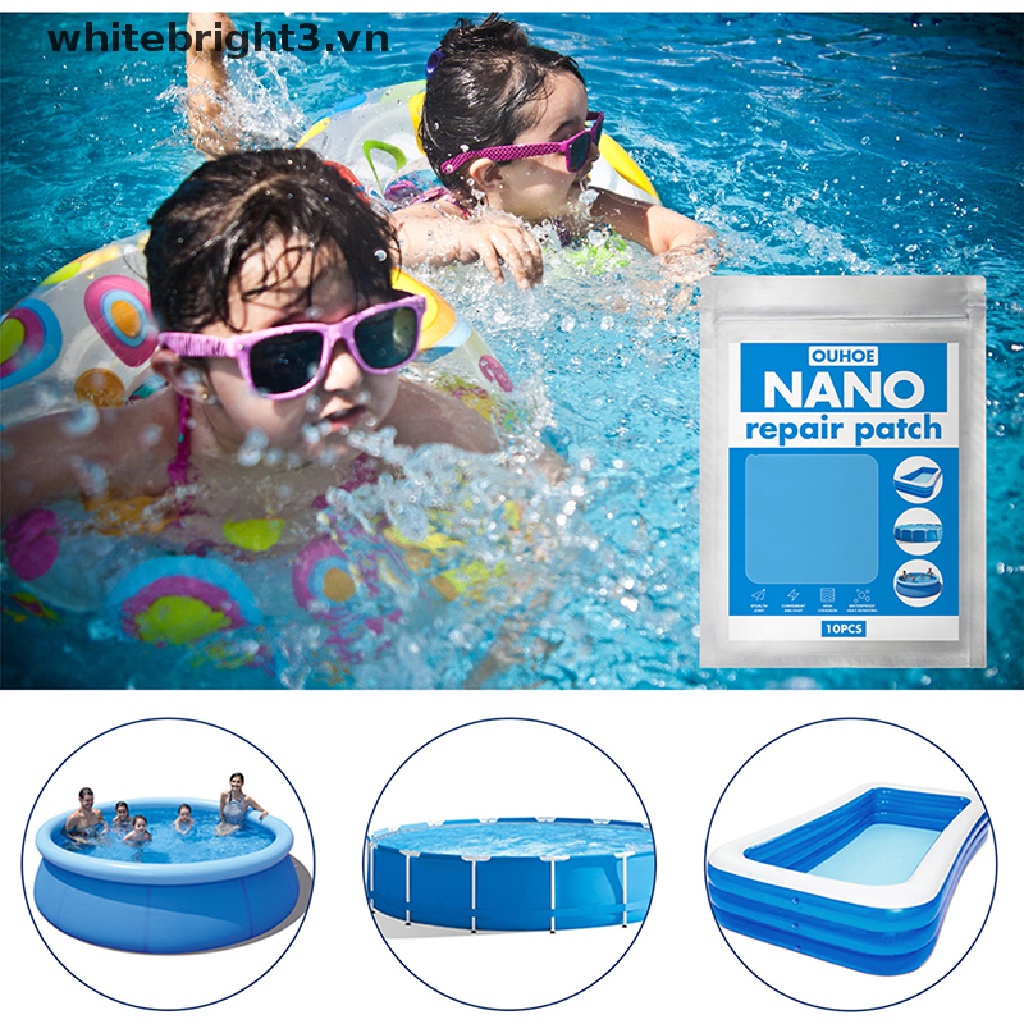 1 Bộ 3 Miếng Dán PVC Sửa Chữa Hồ Bơi Bơm Hơi