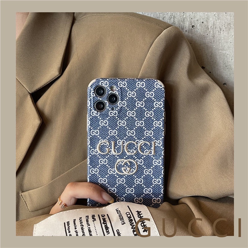 ! Gucci!! Ốp điện thoại in nổi họa tiết dễ thương cho IPhone 12/12Pro 12 11 Pro Max IPhone 7/8 Pro X XR XS