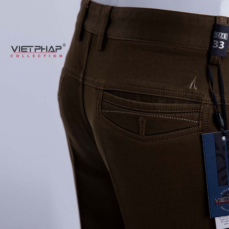 Quần Kaki Nam Không Ly Hoạ Tiết Chìm Cao Cấp Siêu nhẹ Dáng Âu Cao Cấp Việt Pháp 9007 - Hàng Chính Hãng