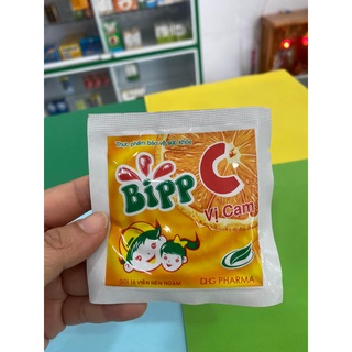 Kẹo ngậm Bipp C vị cam, bổ sung vitamin C tăng sức đề kháng