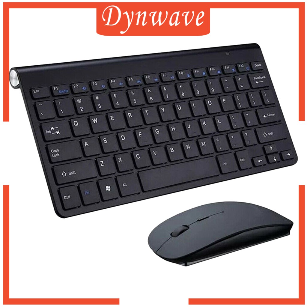 [DYNWAVE] Wireless Optical Keyboard Mouse Set w/ USB Receiver Combo Set 2.4G for MacBook