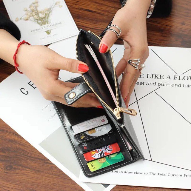 Ví nữ dài Vituni ví cầm tay mini đẹp dáng dài bật nắp VN26 | BigBuy360 - bigbuy360.vn