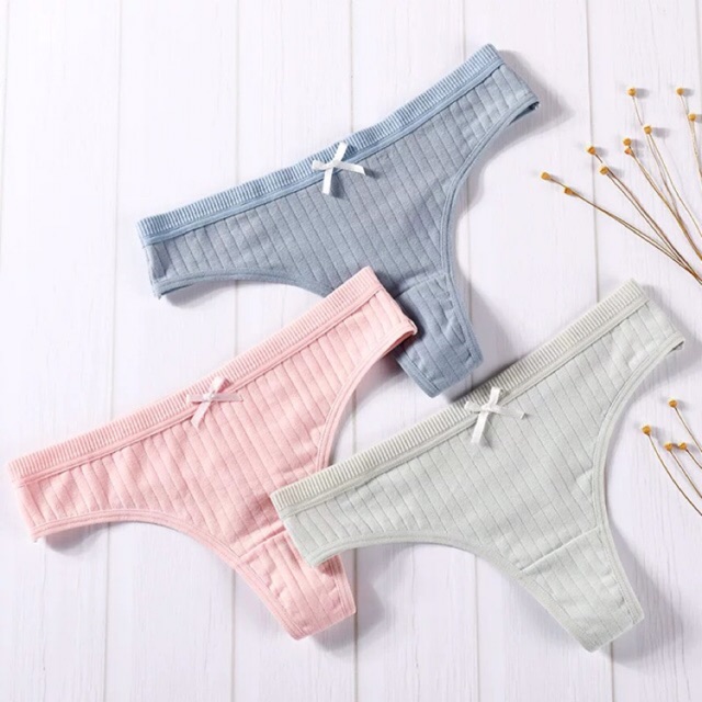 [Mã WASTDEP giảm 5K đơn bất kì] Quần Lót Lọt Khe Cotton Tăm Có Size P175