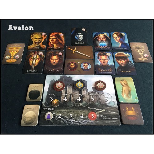 Avalon Card Game Lancelot | Bộ thẻ bài trò chơi Truyền Thuyết Vua Arthur | Board game nhập vai ẩn danh suy luận The Resi