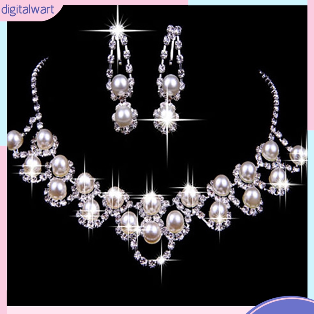 Set 3 Món Trang Sức Đính Ngọc Trai Nhân Tạo Thời Trang