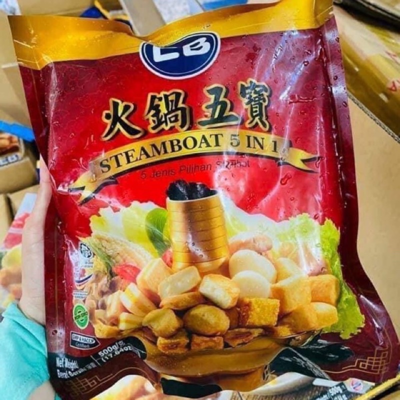 Combo viên thả lẩu Mã Lai 5in1