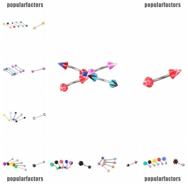 Set 110 Khuyên Tai / Khuyên Môi Đầu Tròn Cá Tính