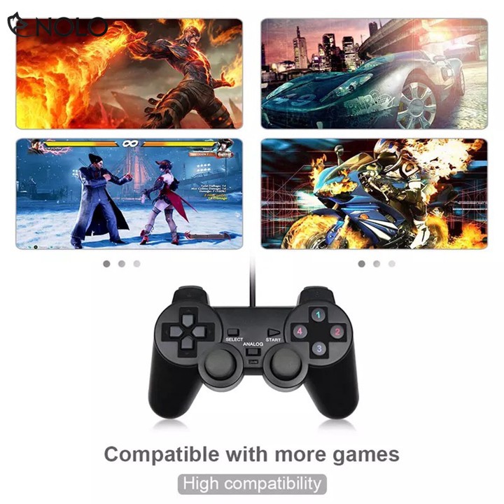 Combo 2 Tay Cầm Chơi Game Joystick Có Dây Model TGD01 Dùng Chung 1 Đầu Ra Cổng USB Tương Thích Tốt Trên Win 10