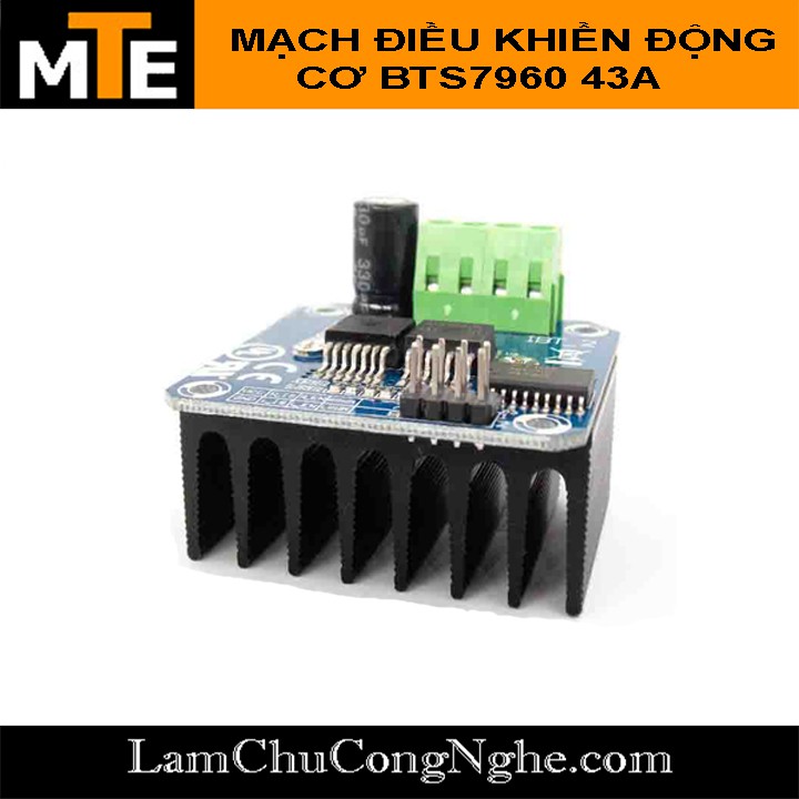 Mạch điều khiển tốc độ động cơ và đảo chiều BTS7960 43A