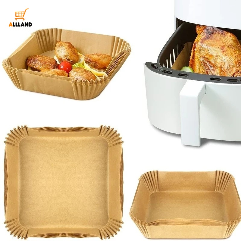 Set 30/50/100 Giấy Lót Nướng Bánh/Nướng Bbq Không Dính Dầu Sử Dụng Một Lần