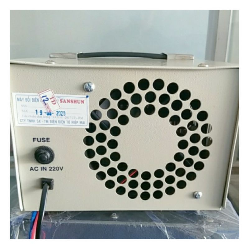 Máy Sạc Bình Ắc quy 6V-12V-24V sanshun 25A dung cho ắc quy 125Ampe