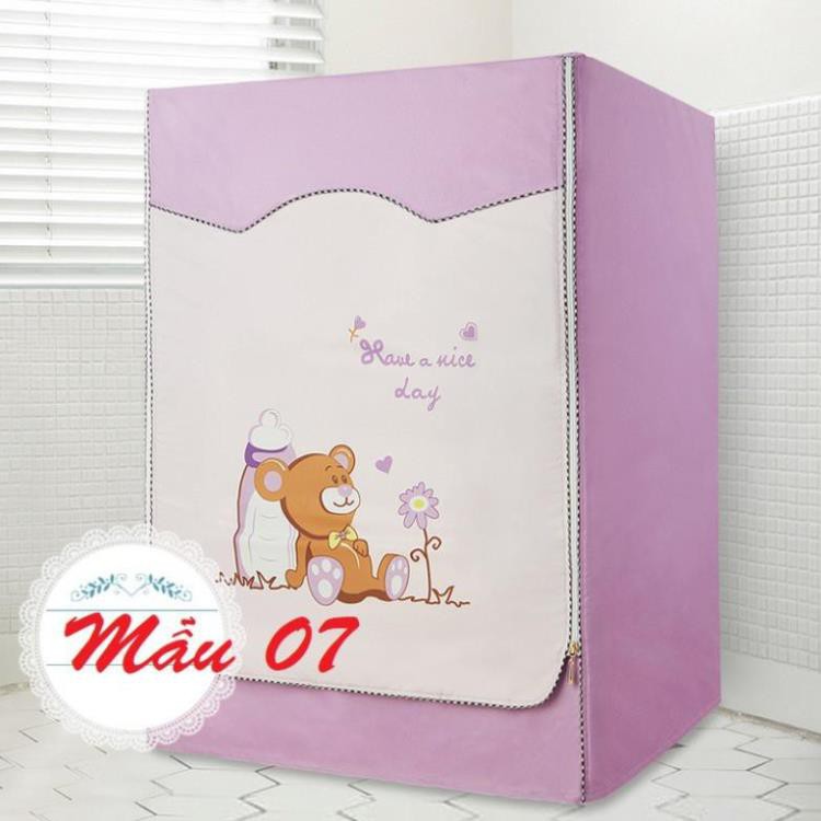 Vỏ bọc máy giặt lồng ngang, áo bao trùm vải siêu bền đẹp chống nước