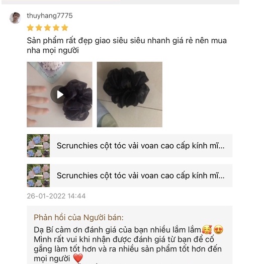 [Hàng thiết kế] Scrunchies cột tóc, buộc tóc vải họa tiết hoa nhí màu trắng dễ thương cho bạn gái handmade