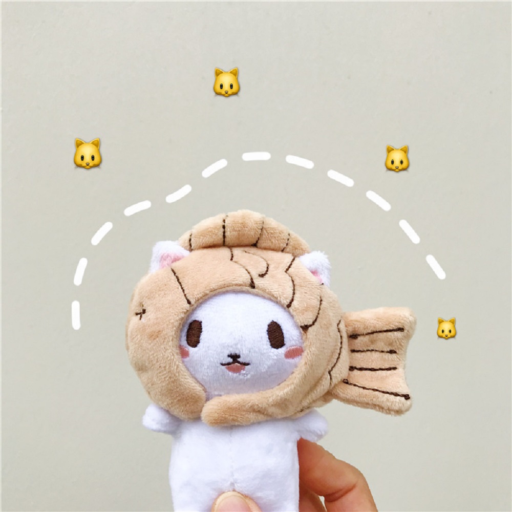 Móc Khóa Hình Mèo Nhồi Bông Dễ Thương Dành Cho Nữ 2