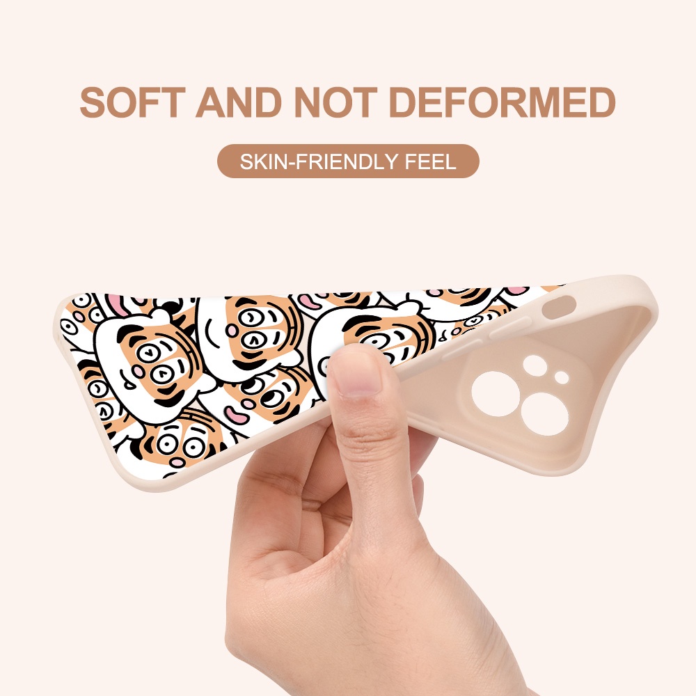 Ốp điện thoại TPA họa tiết con cọp cho iPhone 11 12 13 Pro Max 12 13 Mini XR XS Max X 6 7 8 Plus SE2020 6splus 6S 5 4