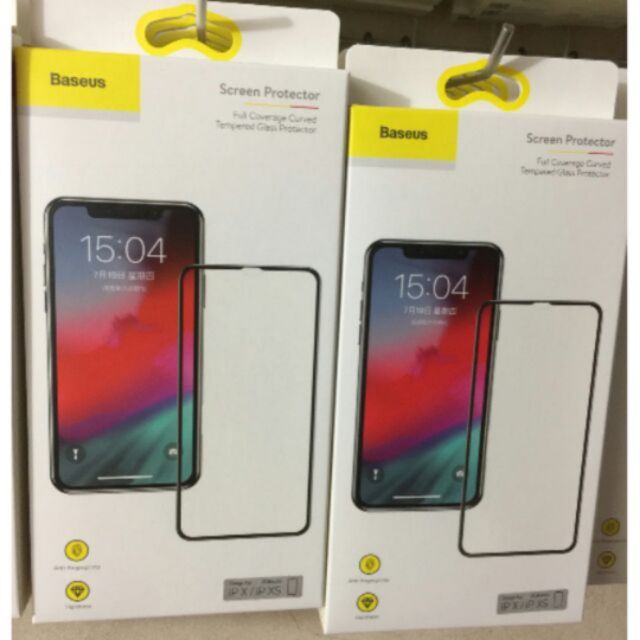 Kính cường lực 3D full màn, viền dẻo 0.23 mm cho iphone X/XS hãng Baseus
