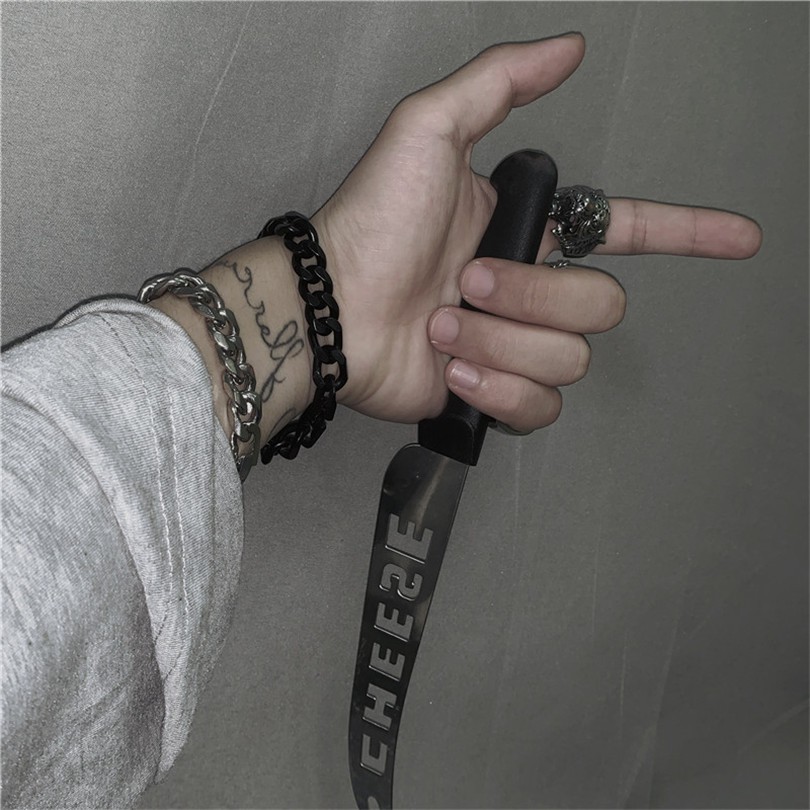 Vòng tay chuỗi xích phong cách hiphop Hàn Quốc thời trang nam nữ 12987