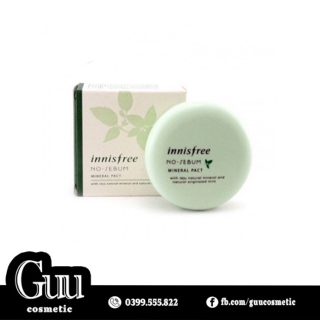 Phấn nén kiềm dầu Innisfree No Sebum - Guu