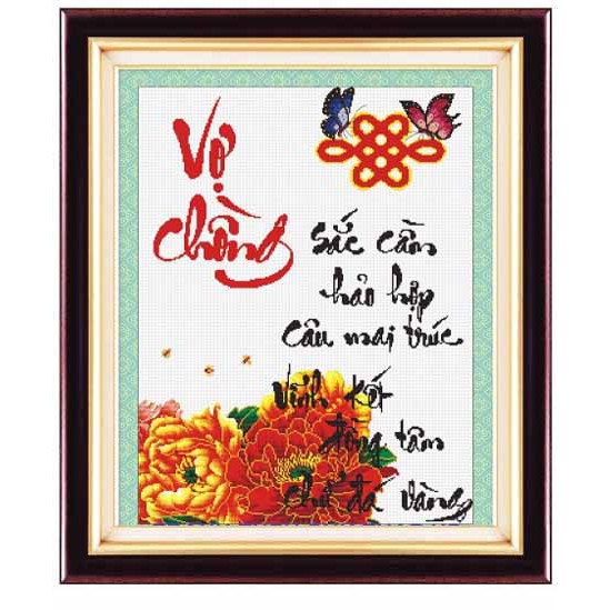 TRANH THÊU VỢ CHỒNG IST037