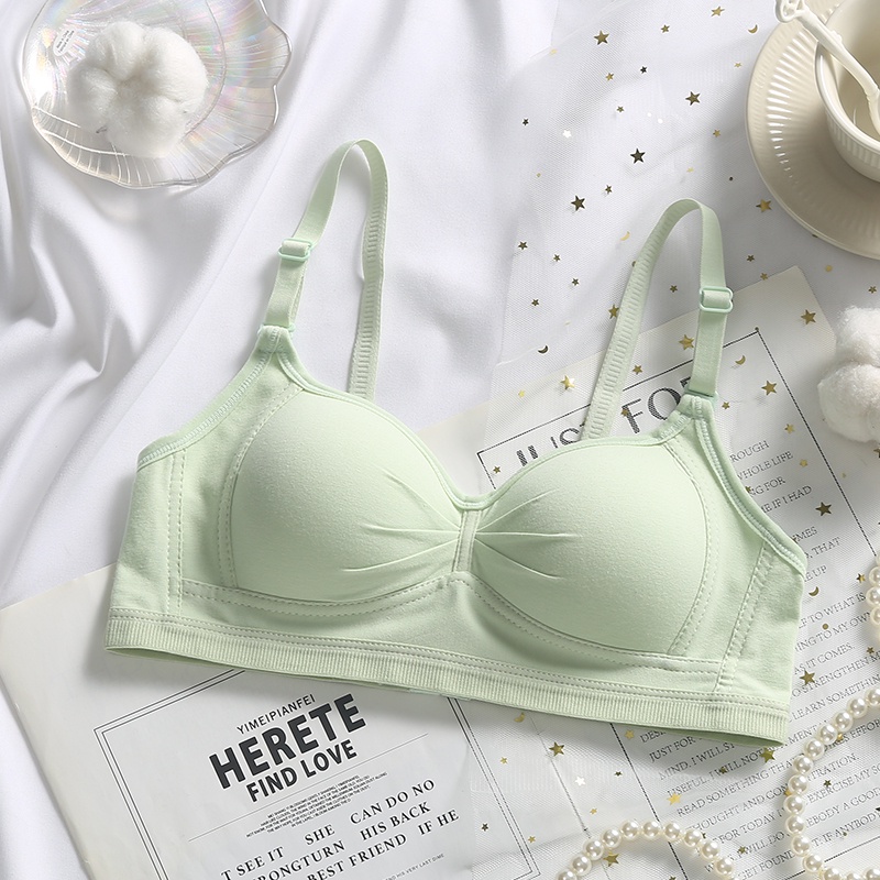 Áo lót vải cotton mềm không đường may có thể điều chỉnh thoải mái cho nữ