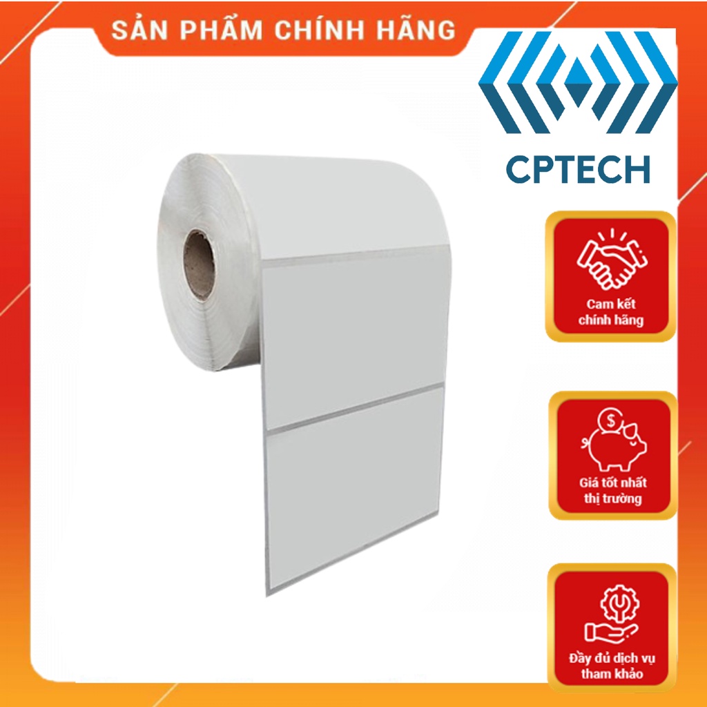 Decal nhiệt khổ 100x50 mm, khổ 10x5 cm, cuộn 50m
