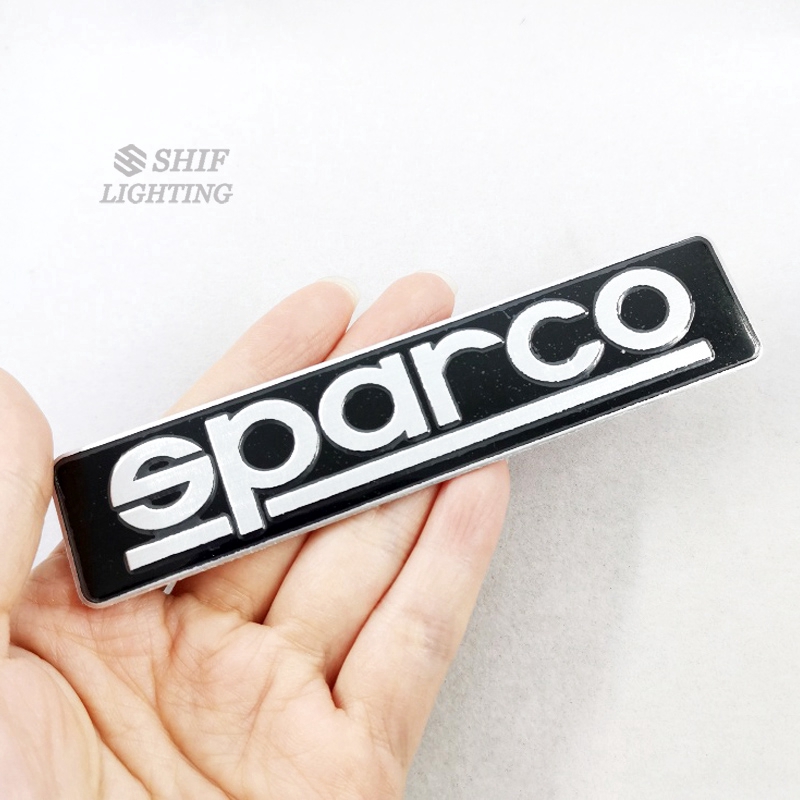 Sticker hợp kim nhôm dán trang trí cho xe hơi Sparco độc đáo