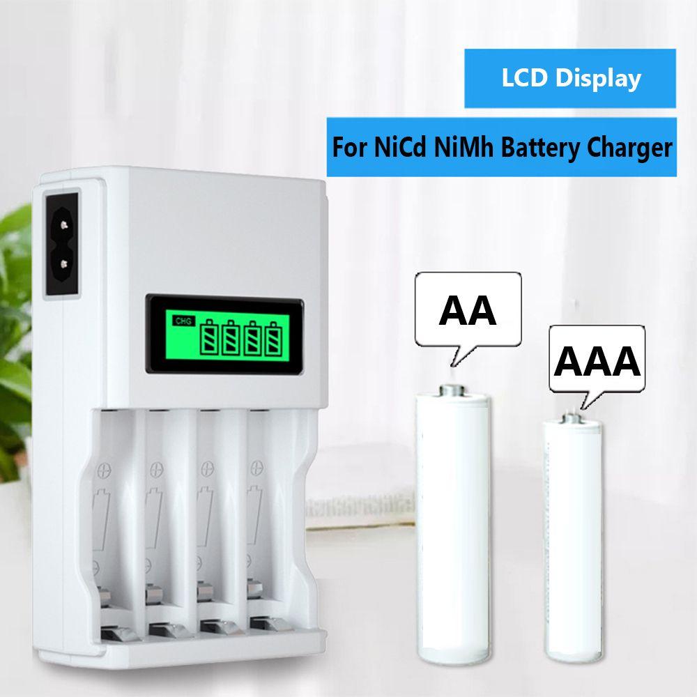 BTLIMER Bộ Sạc Pin AA / AAA 4 Ngăn Thông Minh
