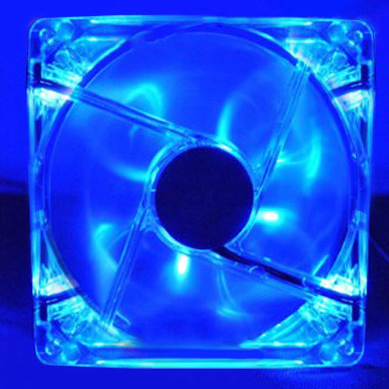 [GB.TECH] 12V 4Pin PC Computer Chassis Fan Cooling Fan with LED Lights (size: 80x80