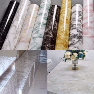 . giấy dán tường giả đá vân 3D chống nước keo sẵn khổ 60cm