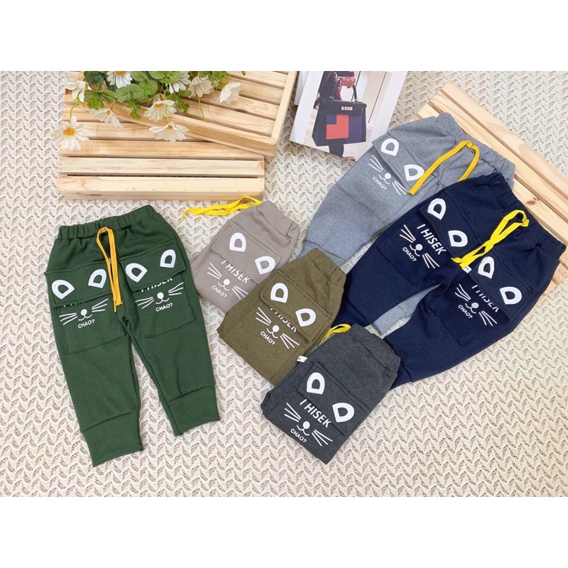 Quần thu đông cho bé có túi hộp K004