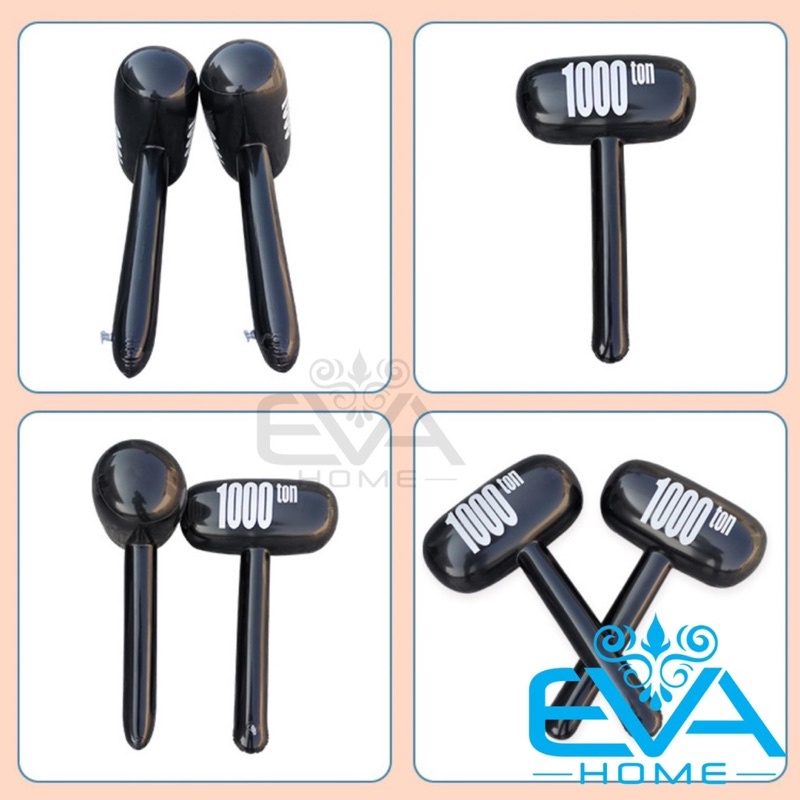 Đồ Chơi Bơm Hơi / Đồ Chơi Búa Tạ Đen Cán Tay Cầm Hơi Lớn 70 Cm Vui Nhộn