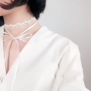 Phụ kiện ren nơ vòng cổ gợi cảm