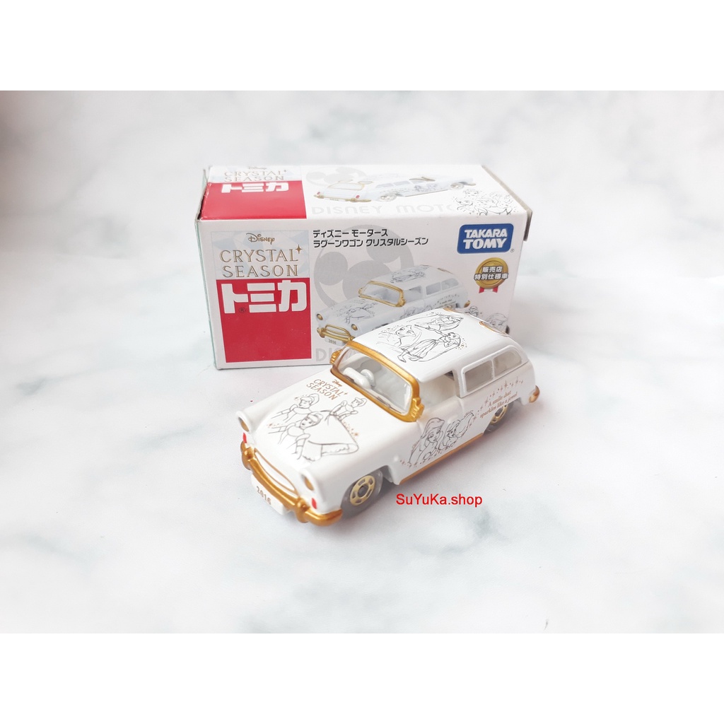 Xe Mô Hình Tomica Disney Motors - Xe công chúa màu trắng