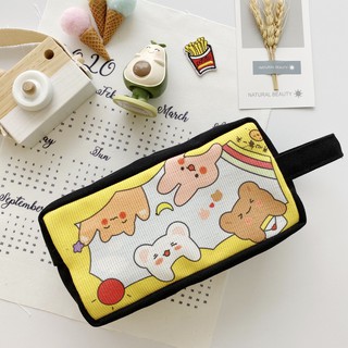 [Hình chụp thật] Bóp Viết Vải Canvas Mèo Nhỏ