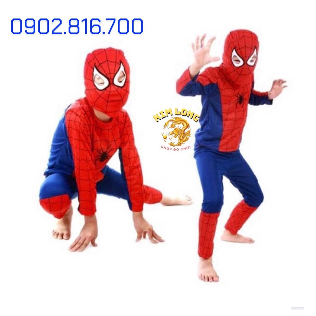 Bộ quần áo SIÊU ANH HÙNG người nhện Spiderman - Superman - Batman trang phục hoá trang Halloween cho bé trai