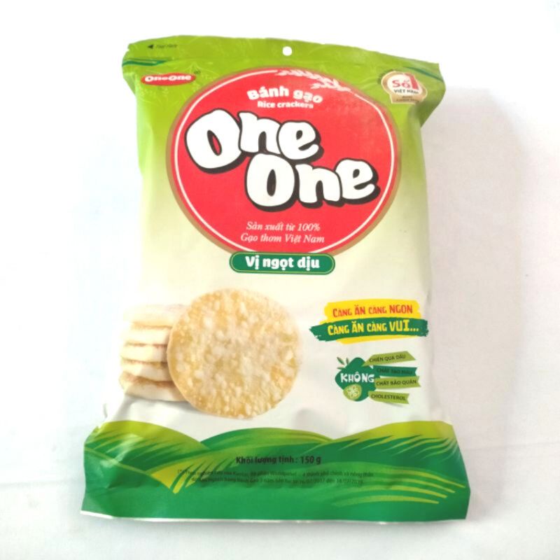 Bánh gạo One One gói 150 gam vị ngọt dịu