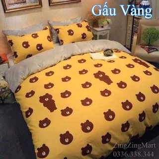 Sét Ga gối Kèm Vỏ Gối Ôm, 2 vỏ gối nằm Poly cotton - Mẫu mã đẹp - Chất đẹp (Được lựa mẫu)