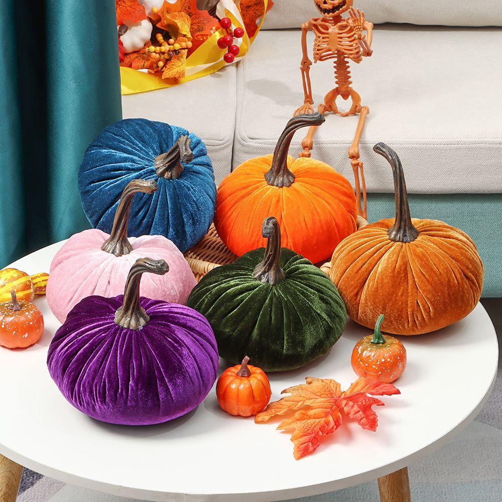 YOLA Bí Ngô Nhồi Bông Mềm Mại Trang Trí Halloween