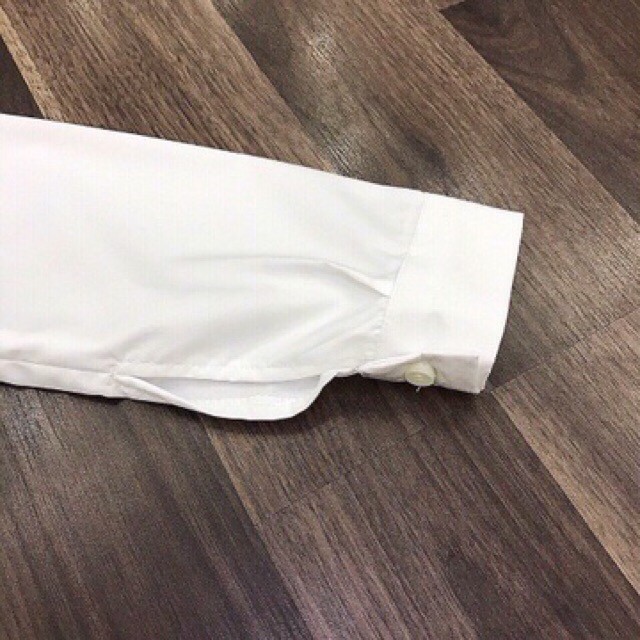 Áo sơmi trắng cổ đức dài tay thời trang cho nữ (ảnh thật) size 42-65kg