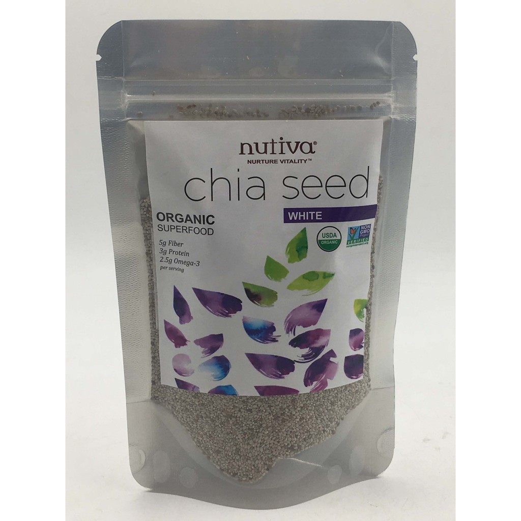 100G HẠT CHIA TRẮNG NUTIVA CỦA MỸ ORGANIC.