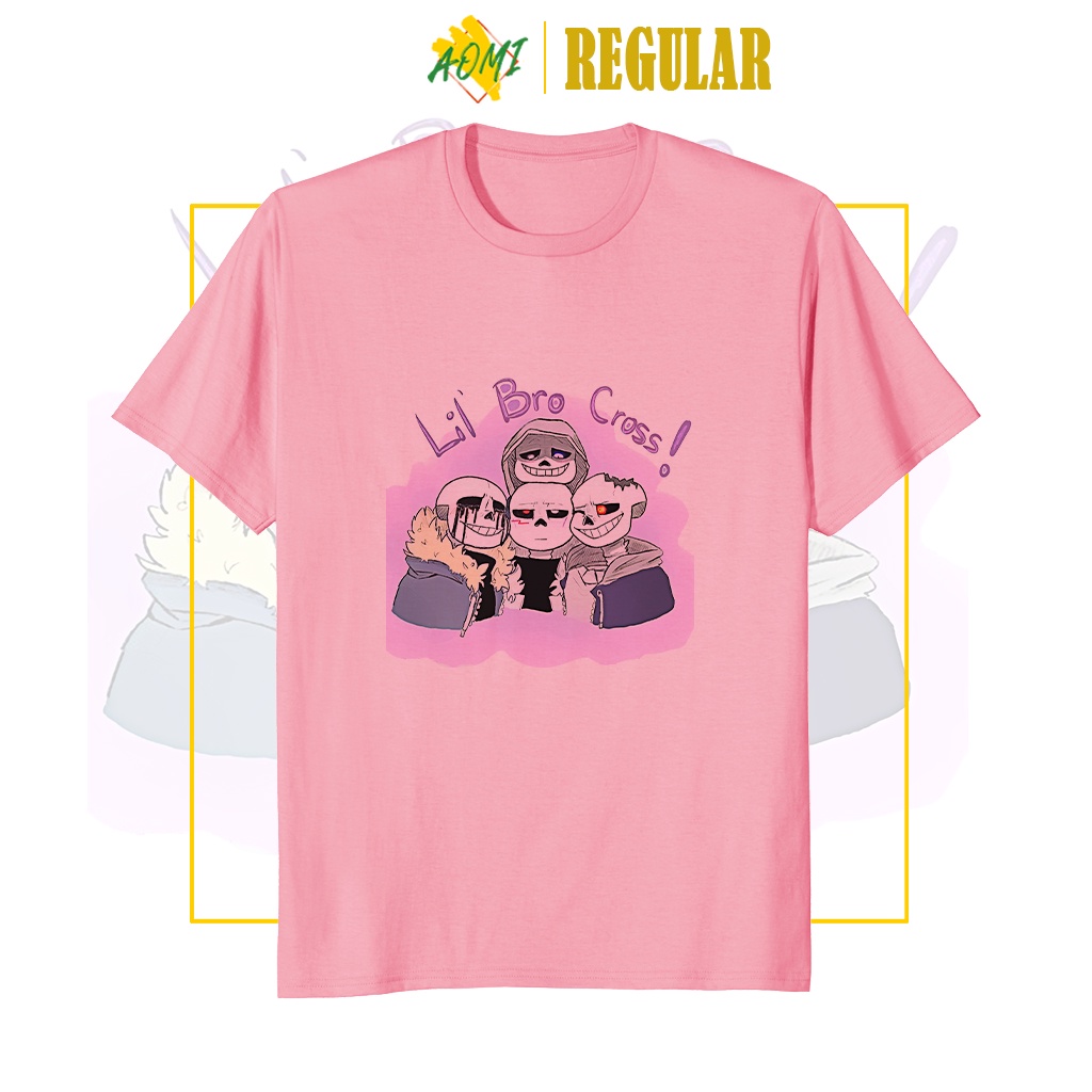 ÁO THUN UNISEX AOMI ĐẶC BIỆT LIL BRO CROSS TAY NGẮN TAY LỠ NAM NỮ AOMIVN THỜI TRANG