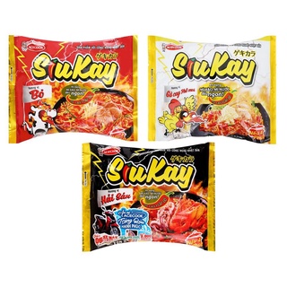 Mì cay 7 cấp độ Acecook Siukay vị Bò, Hải Sản gói 128g