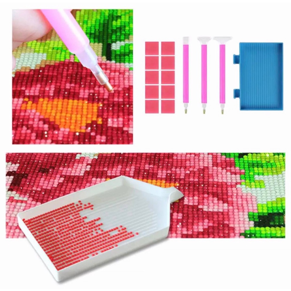 Tranh đính đá - Tranh thêu thư pháp Cha Mẹ LV574,LV3532